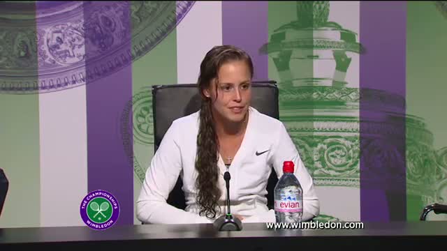 Watch Michelle Larcher De Brito second round Wimbledon 2013 press conference Video