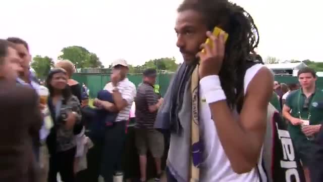 Watch Dustin Brown visits the Live @ Wimbledon studio Video