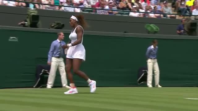Watch Serena Williams v Caroline Garcia - Wimbledon 2013 Day 4 Highlights Video