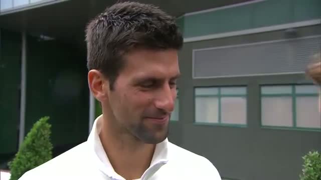 Watch Novak Djokovic takes the Live @ Wimbledon quiz Video