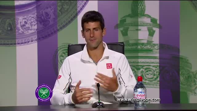 Watch Novak Djokovic third round Wimbledon 2013 press conference Video
