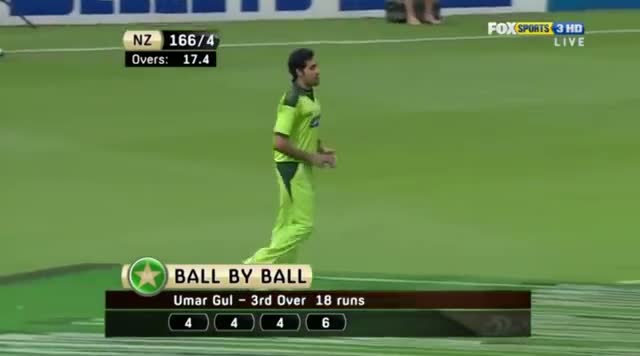 Watch Two Reverse Sweep Sixes In a Row Off A Fast Bowler - Umar Gul Vs Peter McGlashan HD Video