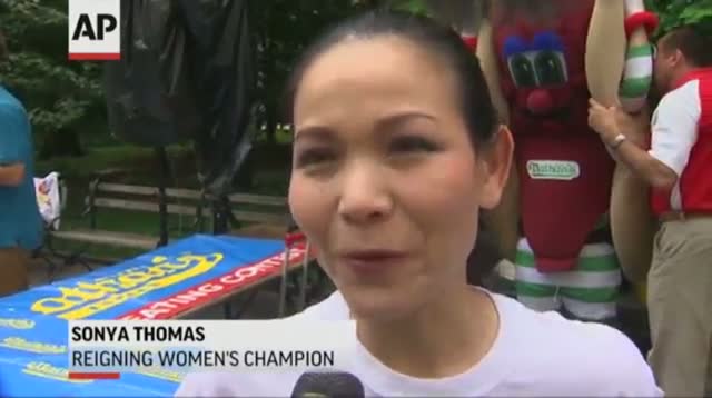 Watch Hopefuls Weigh-In for Hot Dog Eating Contest Video