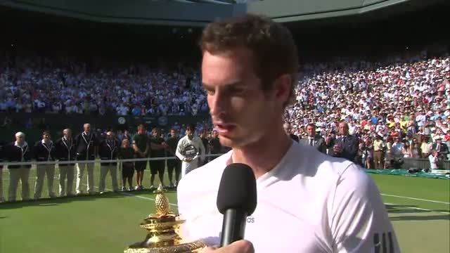 Watch Andy Murray's Championship Winning Speech at Wimbledon 2013 Video