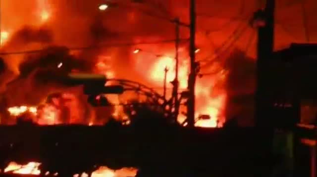 Watch Massive Fireball After Train Crash Video