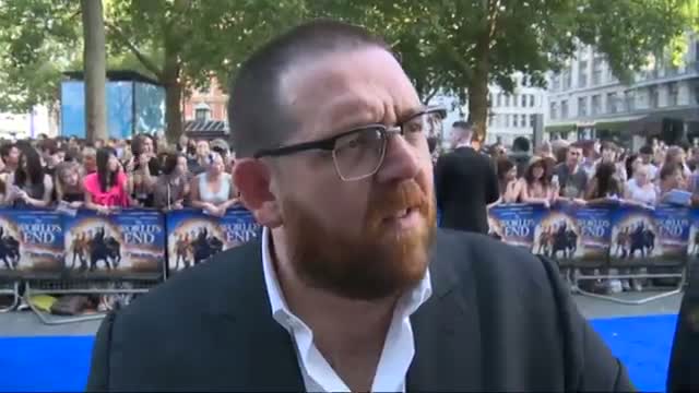 Watch The World's End: Nick Frost talks about the film, drinking pints, hangovers and pub crawls Video
