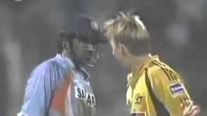 Watch Zaheer Khan Reply with a six to Brett Lee Video