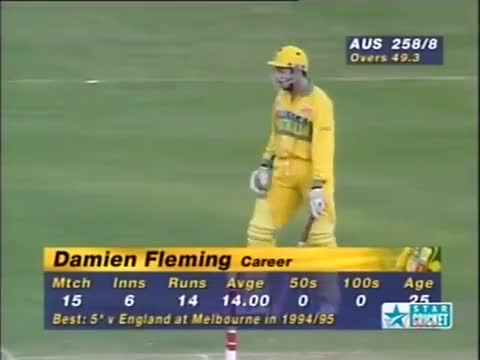 Watch Classic last over 4 wickets in 5 balls India v Australia at Mumbai 1996 World Cup Video