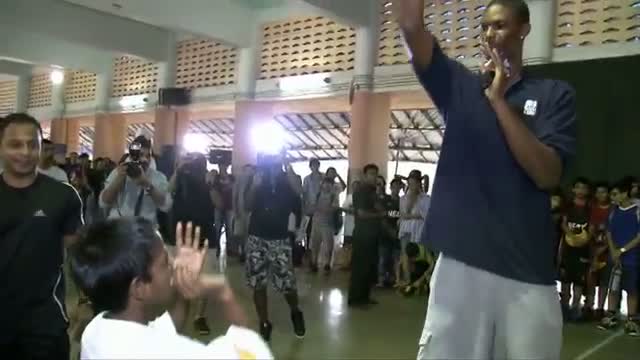 Watch NBA: Chris Bosh Visits India Video