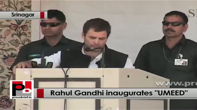 Watch Rahul Gandhi in Srinagar (J&K) assures full support and help for Kashmir's development Video
