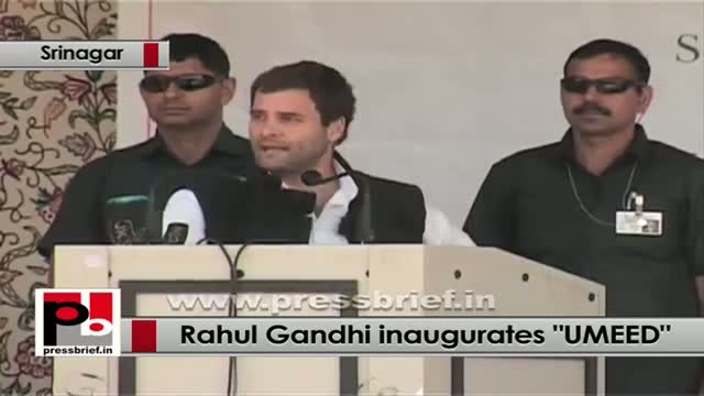 Watch Rahul Gandhi in Srinagar (J&K) launches 'UMEED' aimed at empowerment of women Video