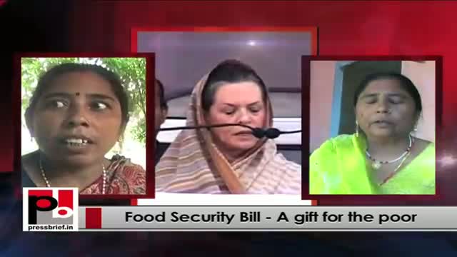 Watch Food Security Bill - a wonderful gift from Sonia Gandhi for the common man Video