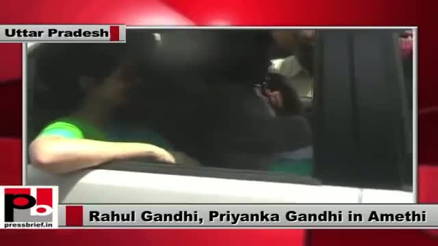 Watch Rahul Gandhi, Priyanka Gandhi on a three-day visit to Amethi Video