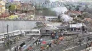 Watch Spain high-speed train crashes near Santiago de Compostela Video Video