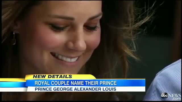 Watch Royal Baby Name Chosen, Prince George Alexander Louis of Cambridge Visits Middletons Video