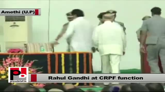 Watch Rahul Gandhi at CRPF function in Amethi Video
