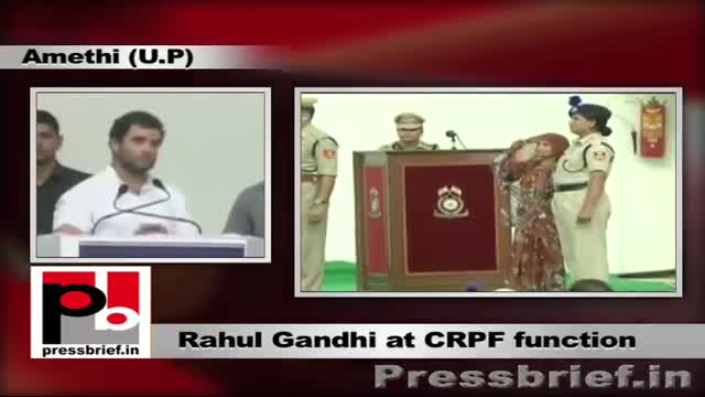 Watch Rahul Gandhi praises CRPF Jawans for their services for the country Video