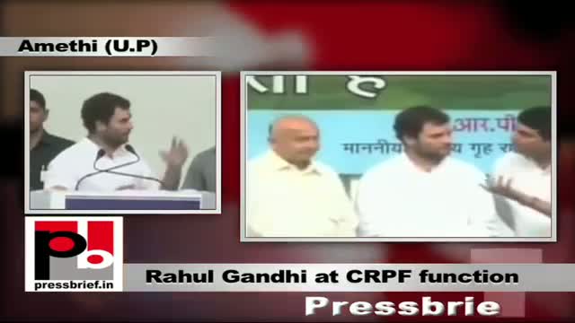 Watch Rahul Gandhi in Amethi strikes emotional chord with CRPF Jawans Video