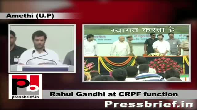 Watch Rahul Gandhi explains the benefits of Amethi's new CRPF recruitment centre Video