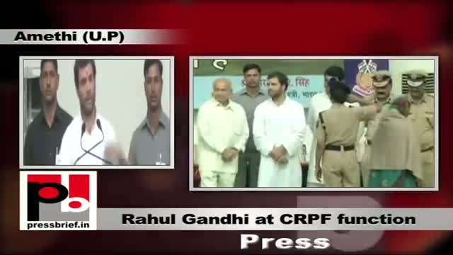 Watch Rahul Gandhi attends CRPF function at Amethi Video