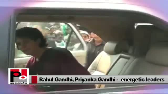 Watch Rahul Gandhi, Priyanka Gandhi -- two energetic leaders Video