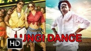 Watch Watch Shahrukh Khan pay a special tribute to Rajinikanth in the hit song 'Lungi Dance' Video