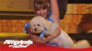 Watch Kelsey & Bailey -- Dog Dances to "Hot and Cold" by Katy Perry -- America's Got Talent 2013 Video