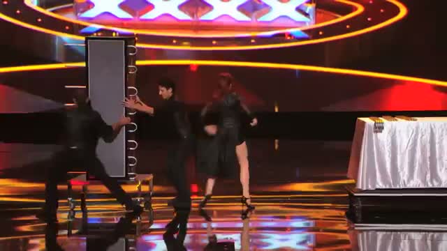 Watch Leon Etienne & Romy Low - Illusionists Make Nick Cannon Appear On Stage - America's Got Talent 2013 Video