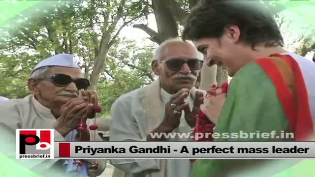 Watch Priyanka Gandhi easily strikes chord with common people Video