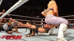Watch The Great Khali & Natalya vs. Big E Langston & AJ Lee: Raw, August 12, 2013 Video
