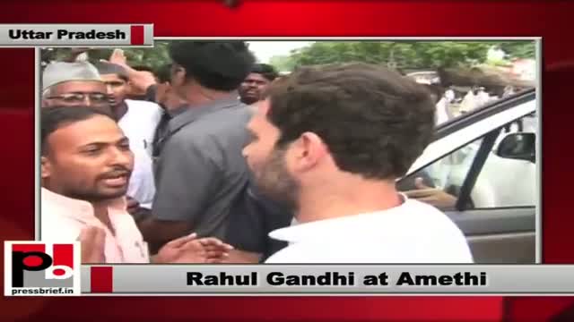 Watch Rahul Gandhi visits Amethi; attends meeting of SHG workers Video