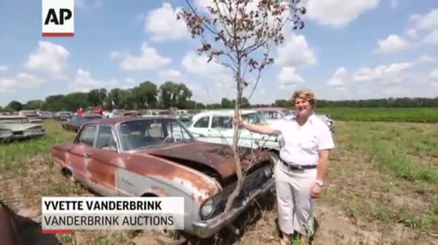Watch Classic Cars, Some Never Driven, Up for Auction Video