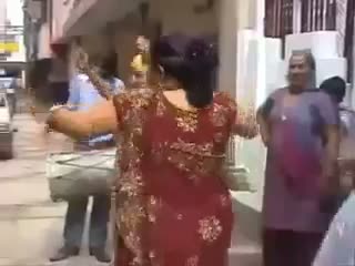 Watch Punjabi Funny Dhol Dance By Ladies Video