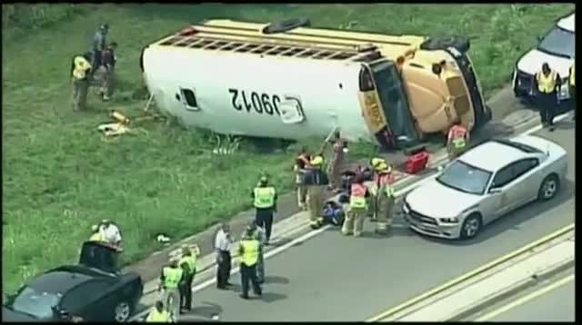 Watch Children Injured in Kan. School Bus Crash Video