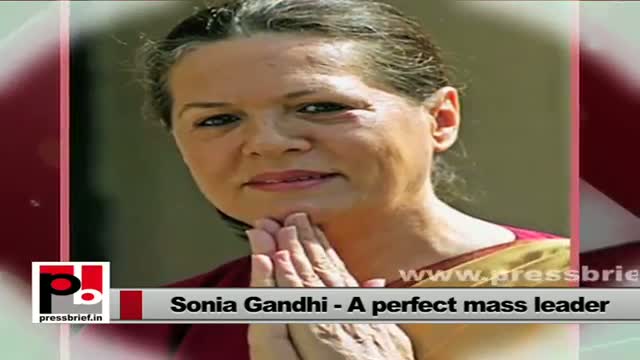 Watch Sonia Gandhi follows Rajiv Gandhi's vision; stresses for women empowerment Video