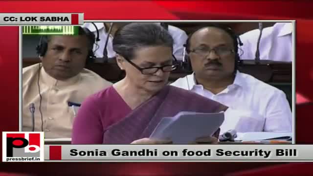 Watch Sonia Gandhi's powerful speech on Food Security Bill in Lok Sabha Video