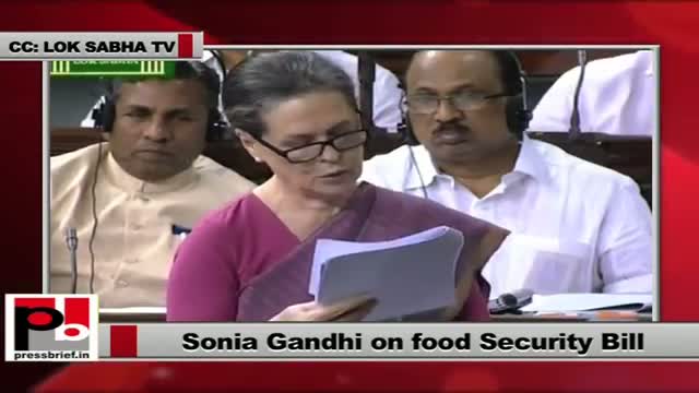 Watch Sonia Gandhi's dream project Food Security Bill passed by Lok Sabha Video