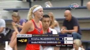 Watch Kristina Mladenovic vs Anabel Medina Garrigues - Highlights - US Open 2013 (R1) Video