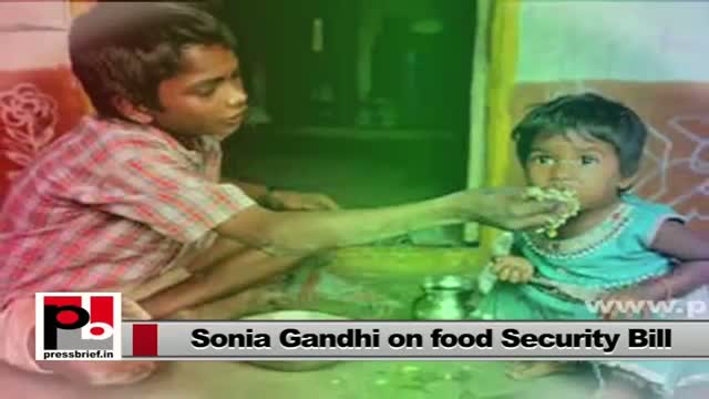 Watch Sonia Gandhi addresses Lok Sabha on UPA's Food Security Bill Video