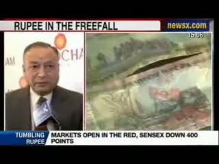 Watch News X: Sen$ex down over 400 points; rupee breaches 65 again Video