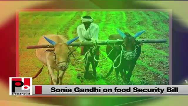 Watch Sonia Gandhi's dream project - Food Security to all Video