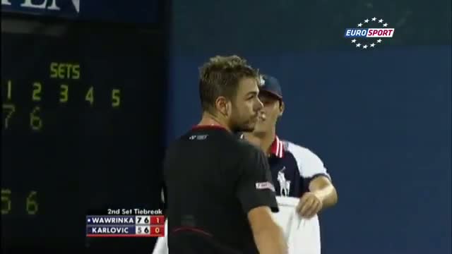 Watch Stanislas Wawrinka vs Ivo Karlovic - Highlights - US Open 2013 (R2) Video
