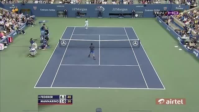 Watch Roger Federer Vs Adrian Mannarino 3R HIGHLIGHTS US OPEN 2013 [HD] Video