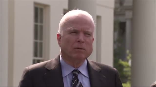 Watch Obama Talks Syria With McCain, Graham at WH Video