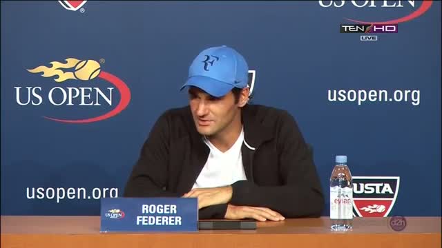 Watch Roger Federer Press Conference vs Tommy Robredo Round 4 US OPEN 2013 Video