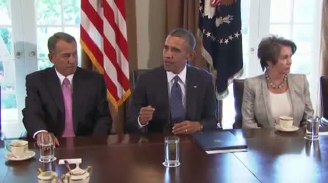 Watch President Presses Syrian Case in Cabinet Room Video