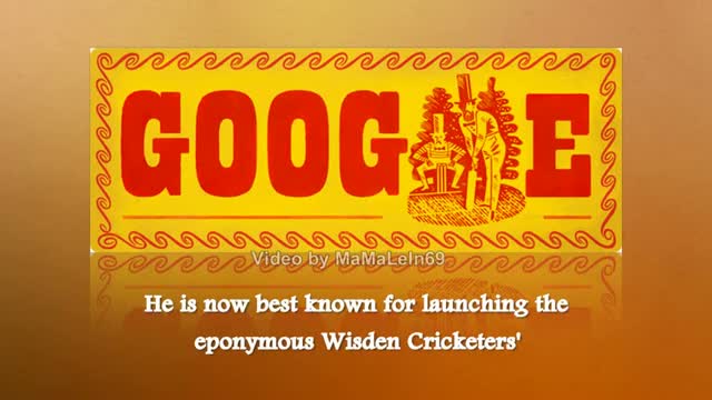 Watch John Wisden - 187th Birthday Google Doodle Video
