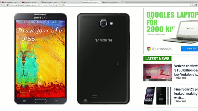 Watch New Samsung Galaxy Note 3 Render Video