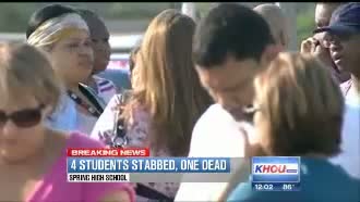 Watch Spring High School Stabbing 4 Students Stabbed 1 Dead Houston Suspects Targeted Victims Active Scene Video