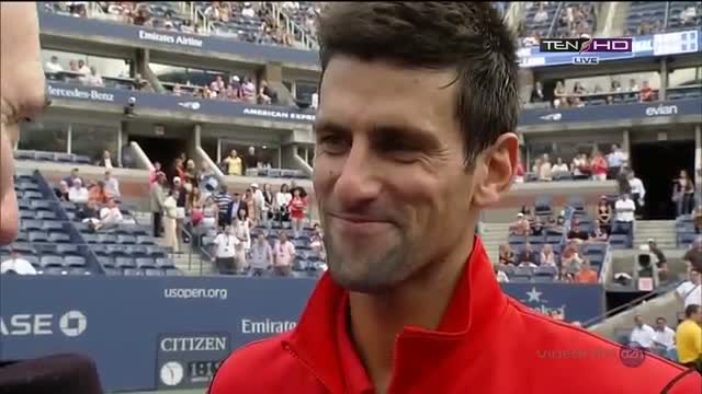 Watch Interview Novak Djokovic vs Marcel Granollers Round 4 US OPEN 2013 Video